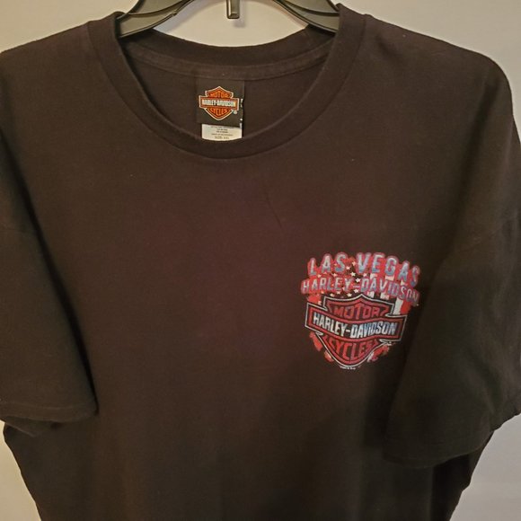 Harley-Davidson Other - Las Vegas Harley Davidson Men short sleeve Black T-shirt 100% cotton Size 2XL.